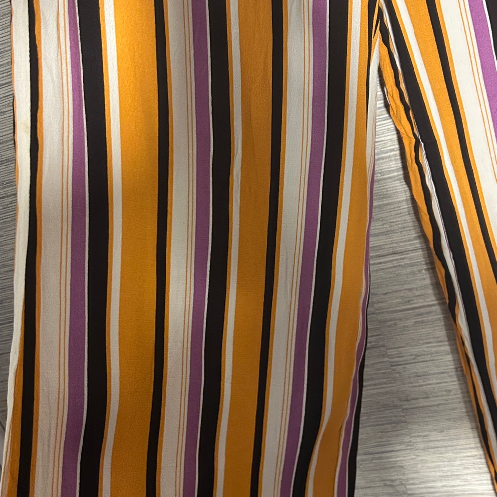 Blue Blush Multicolor Striped Pants Size L (112) - Picture 4 of 5